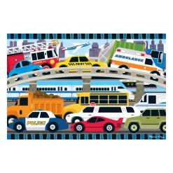 Vehicle & Train Puzzles>Melissa & Doug Traffic Jam Floor Puzzle - 24 Pieces
