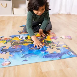 Animals & Nature Puzzles>Melissa & Doug Underwater Floor Puzzle - 48 Pieces