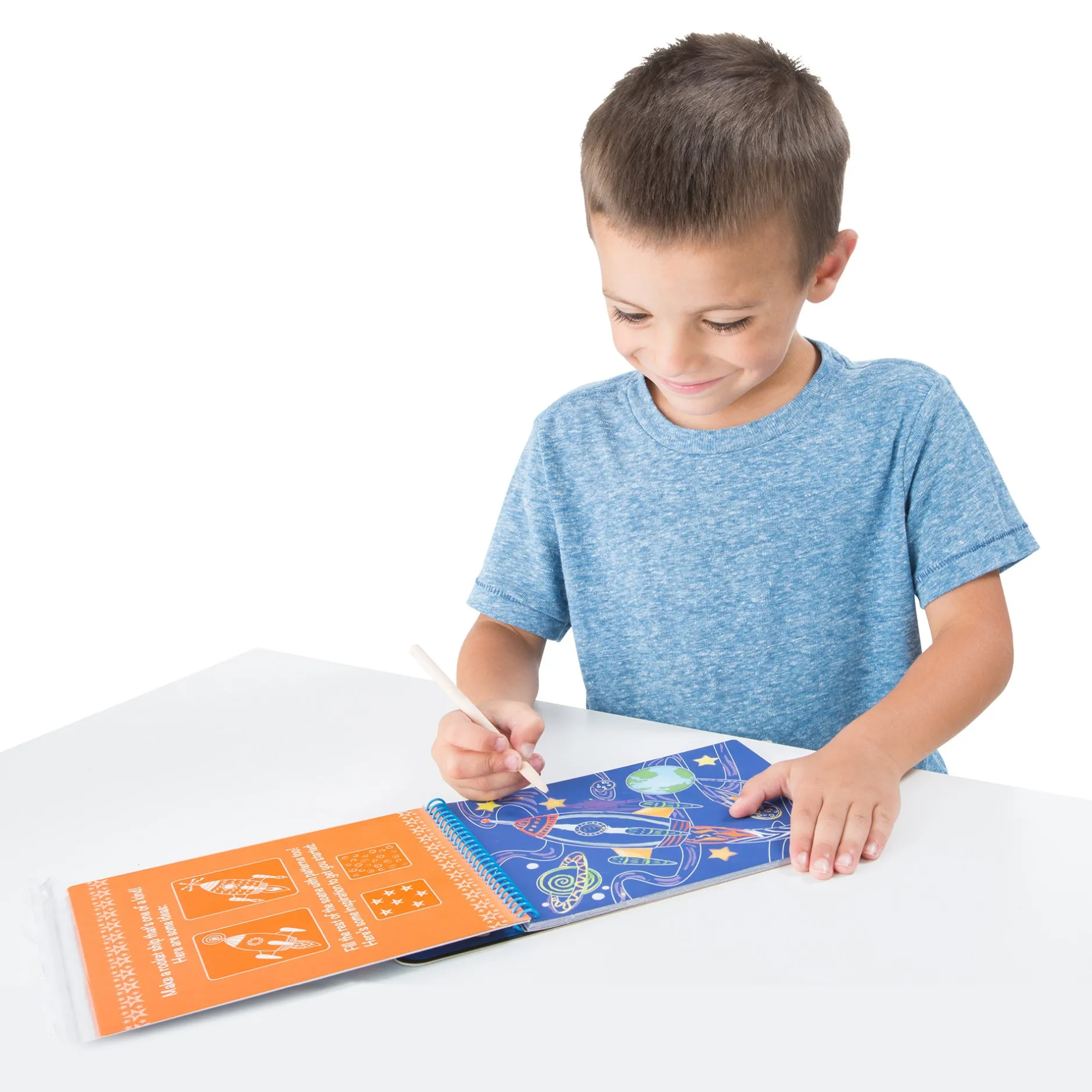 Activity Books>Melissa & Doug Vehicles Color-Reveal Pad