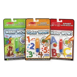 Activity Books>Melissa & Doug Water Wow Bundle - Animals, Alphabet & Numbers