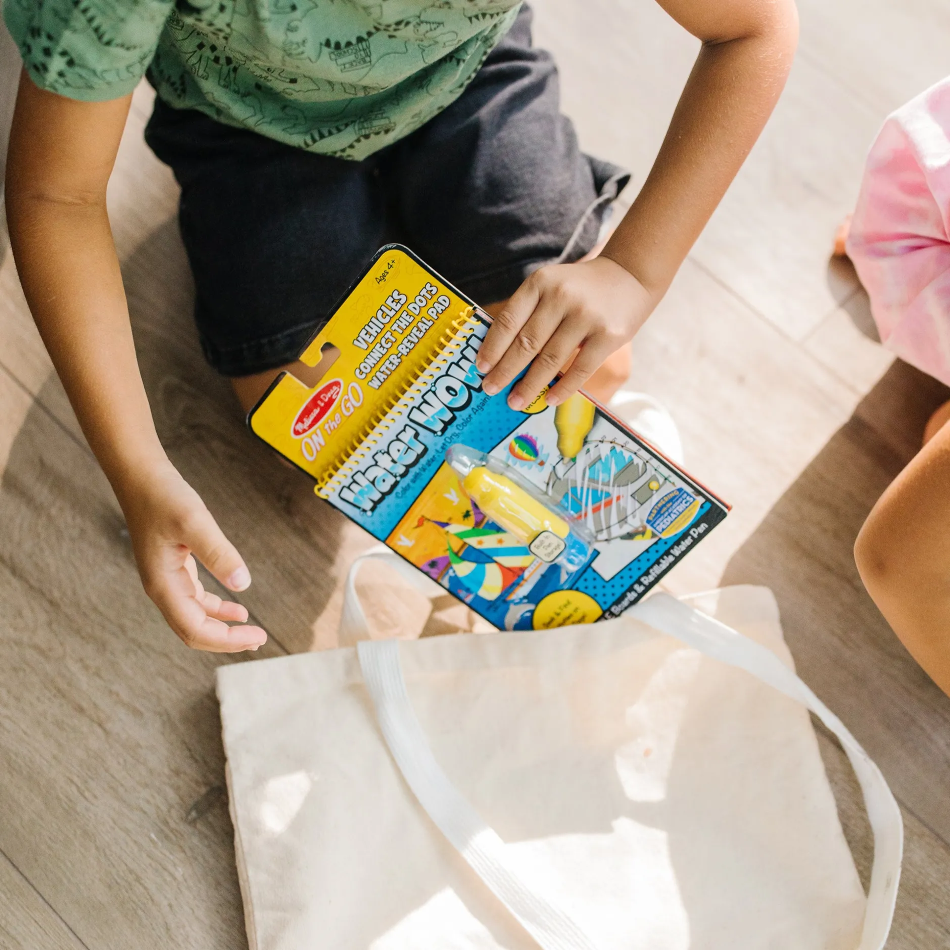 Activity Books>Melissa & Doug Water Wow! Vehicles Connect the Dots Water-Reveal Pad – On the Go Travel Activity