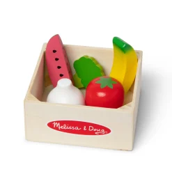 Play Food & Play Sets>Melissa & Doug Wooden Food Groups Play Set – Produce
