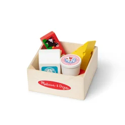 Play Food & Play Sets>Melissa & Doug Wooden Food Groups Play Set – Dairy