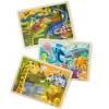 Animals & Nature Puzzles>Melissa & Doug Wooden Jigsaw Puzzle 3-Pack: Dinosaur, African Plains, Under the Sea