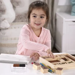 Craft & Stamp Kits>Melissa & Doug Wooden Stamp Set - Horses