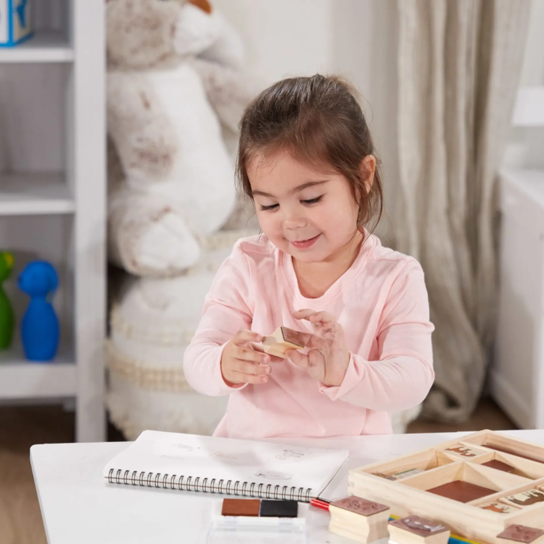 Craft & Stamp Kits>Melissa & Doug Wooden Stamp Set - Horses