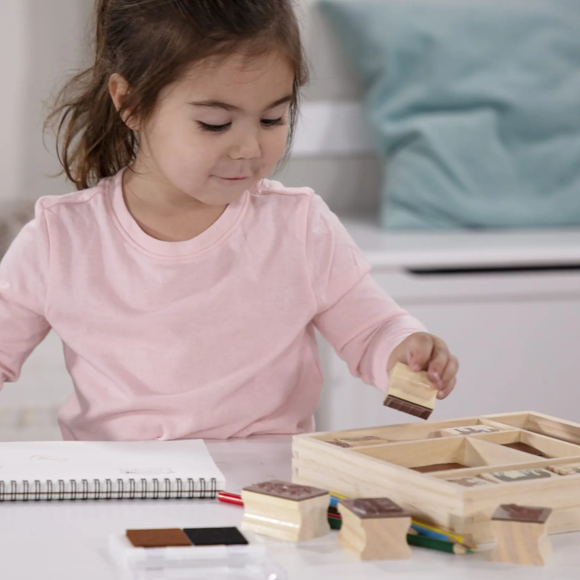 Craft & Stamp Kits>Melissa & Doug Wooden Stamp Set - Horses