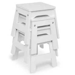 Furniture>Melissa & Doug Wooden Stools – Set of 4