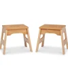 Furniture>Melissa & Doug Wooden Stools – Set of 2