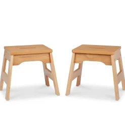 Furniture>Melissa & Doug Wooden Stools – Set of 2