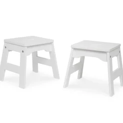 Furniture>Melissa & Doug Wooden Stools – Set of 2