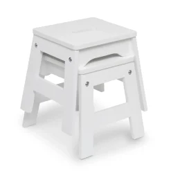Furniture>Melissa & Doug Wooden Stools – Set of 2