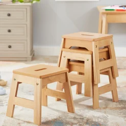 Furniture>Melissa & Doug Wooden Stools – Set of 4