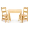 Furniture>Melissa & Doug Wooden Table & Chairs - Natural