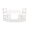 Furniture>Melissa & Doug Wooden Table & Chairs - White