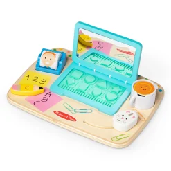 Motor Skills>Melissa & Doug Wooden Work & Play Desktop Activity Board