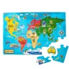 Animals & Nature Puzzles>Melissa & Doug World Map Floor Puzzle - 33 Pieces