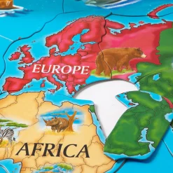 Animals & Nature Puzzles>Melissa & Doug World Map Floor Puzzle - 33 Pieces
