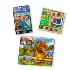 Animals & Nature Puzzles>Melissa & Doug World of Dinosaurs Gift Bundle