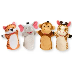 Plush>Melissa & Doug Zoo Friends Hand Puppets